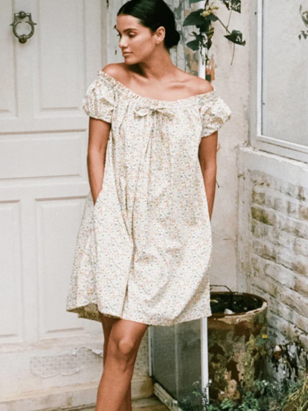 NWT piyama Lily Lounge Dress Floret Green
